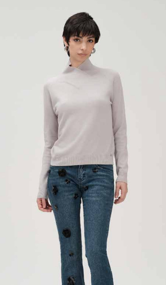WHITE WISE MAGLIA SCOLLO A V WW20012_A