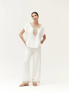 WHITE WISE PANTALONE WW30621